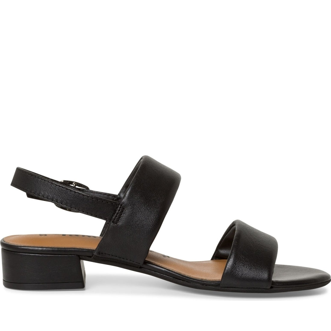 Tamaris womens black casual open sandals | Vilbury London