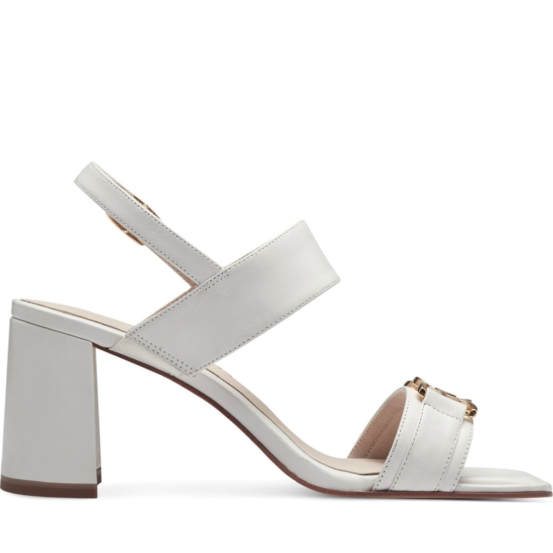 Tamaris womens white casual open sandals | Vilbury London