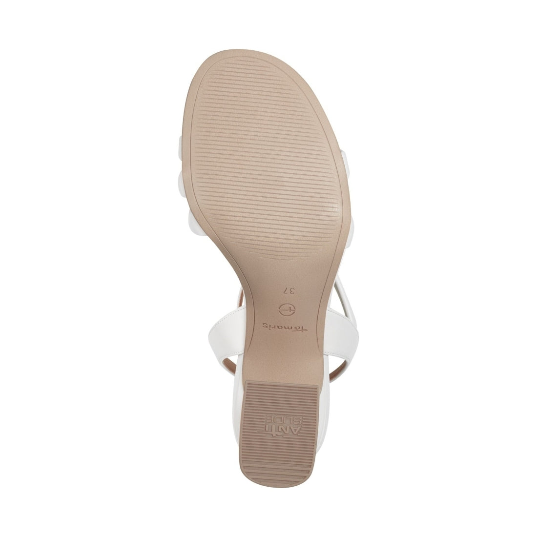 Tamaris womens white elegant open sandals | Vilbury London