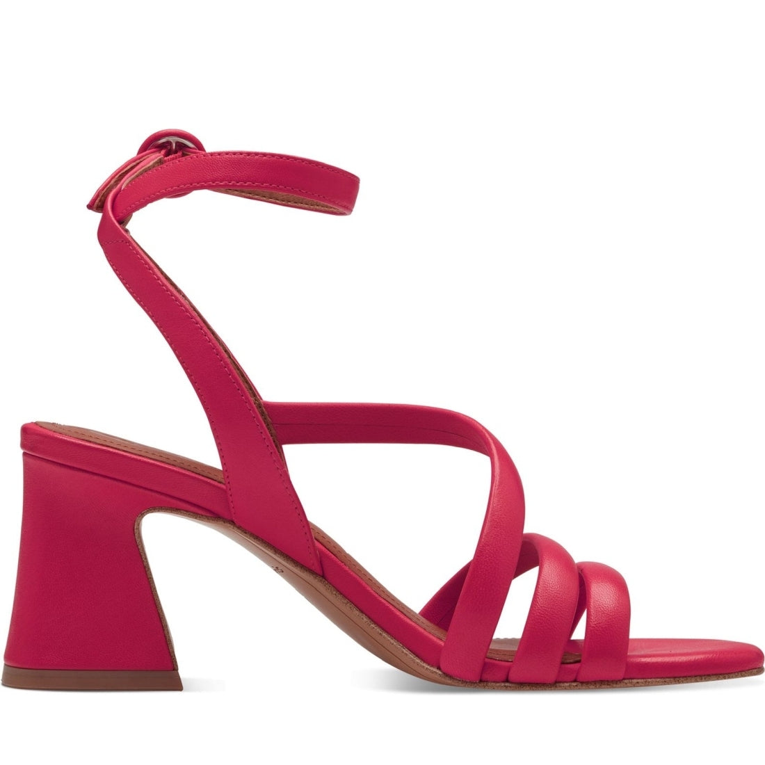 Tamaris womens pink elegant open sandals | Vilbury London