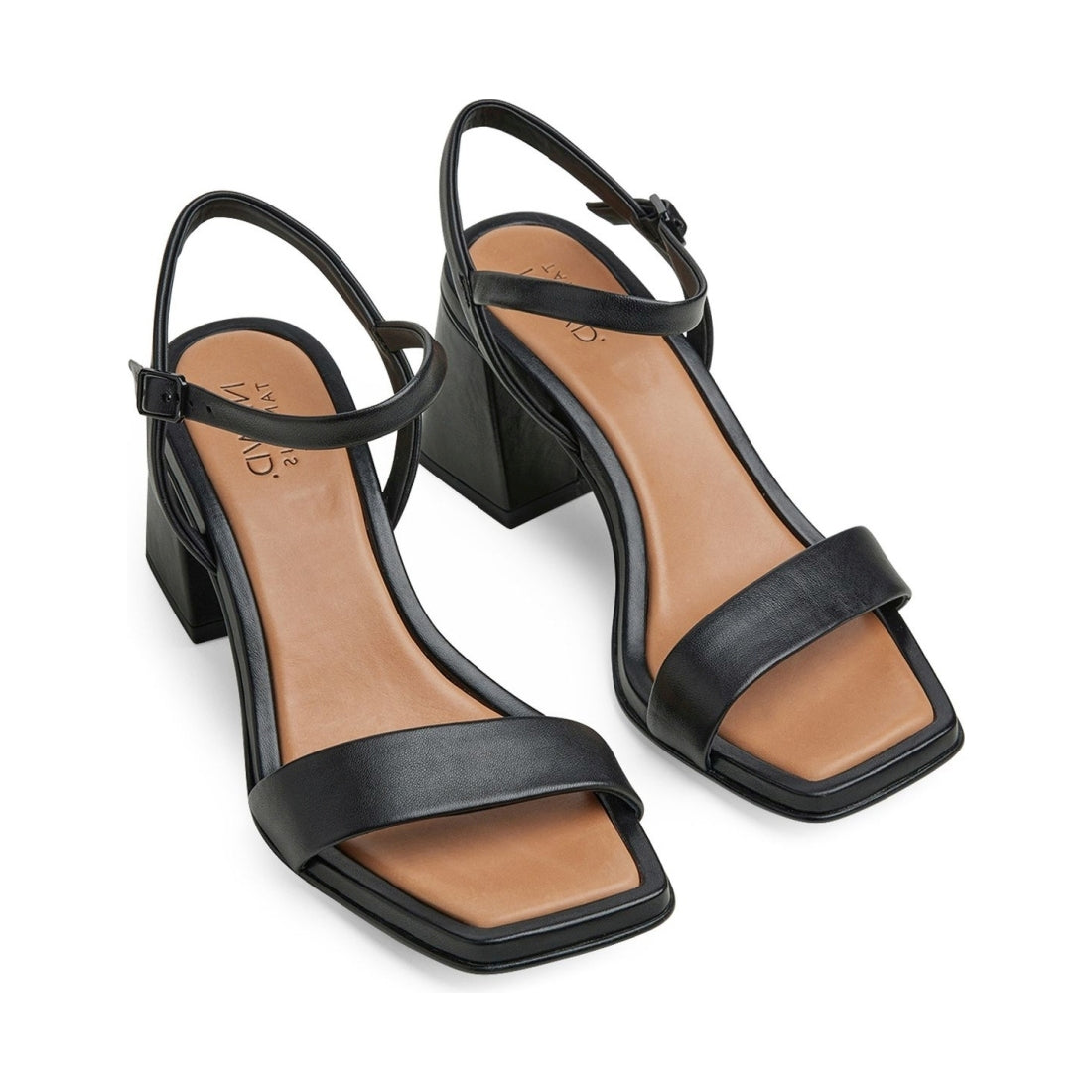 Tamaris womens black elegant open sandals | Vilbury London