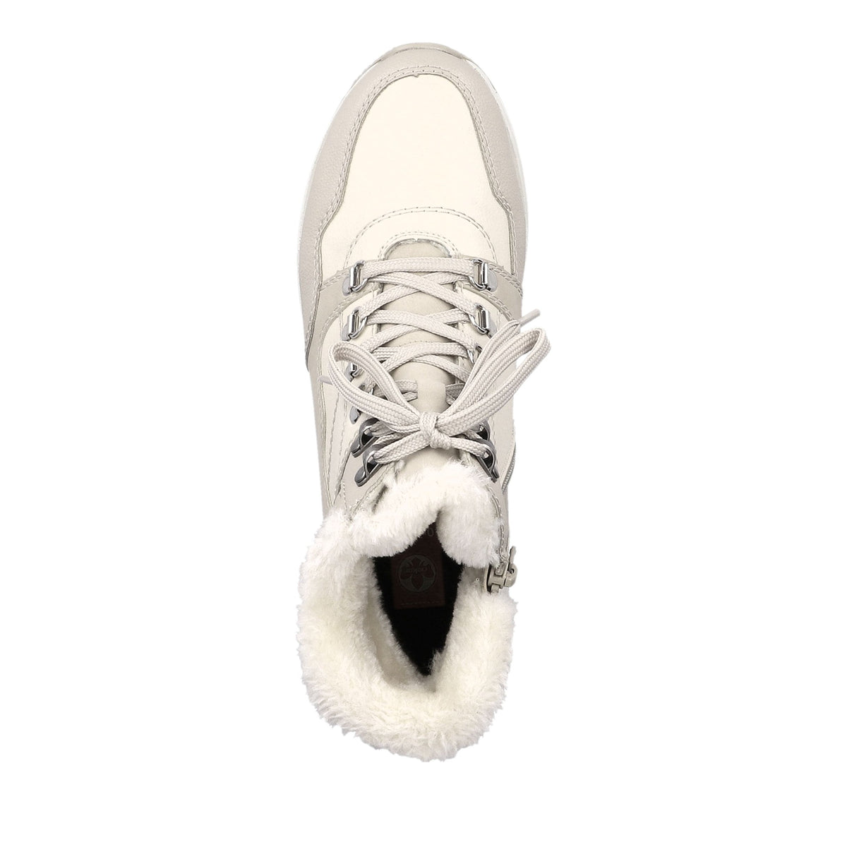 Women's Beige Mid Height Ankle Boots