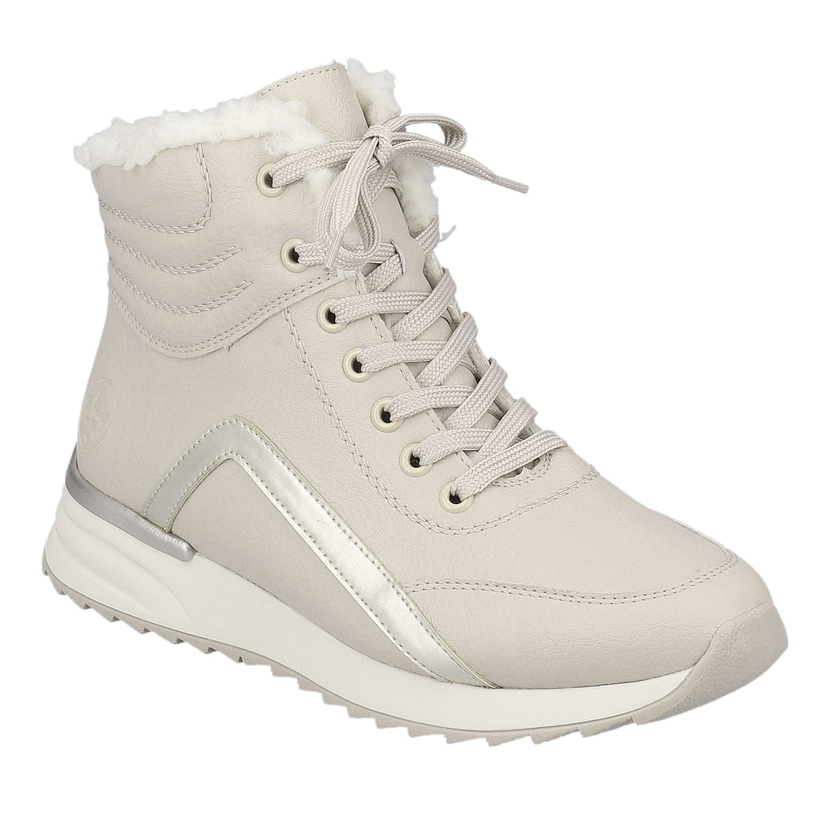 Women's Beige Mid-height Ankle Boots