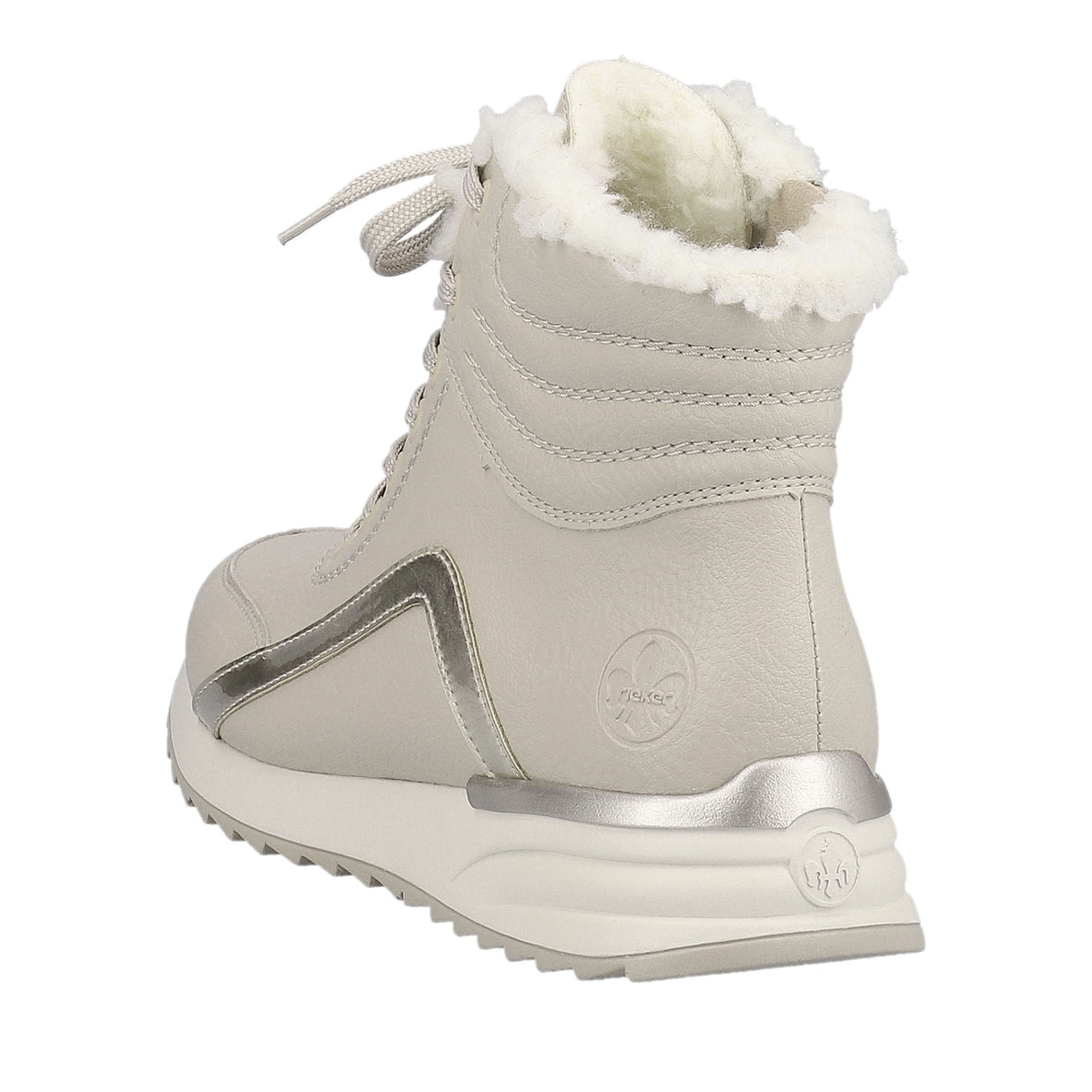 Women's Beige Mid-height Ankle Boots