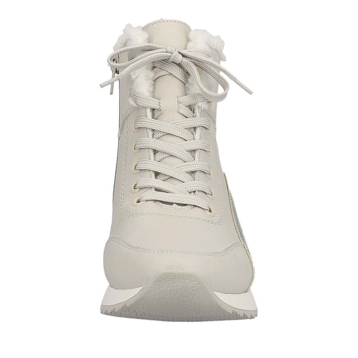 Women's Beige Mid-height Ankle Boots
