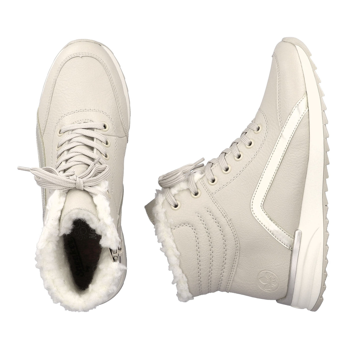 Women's Beige Mid-height Ankle Boots