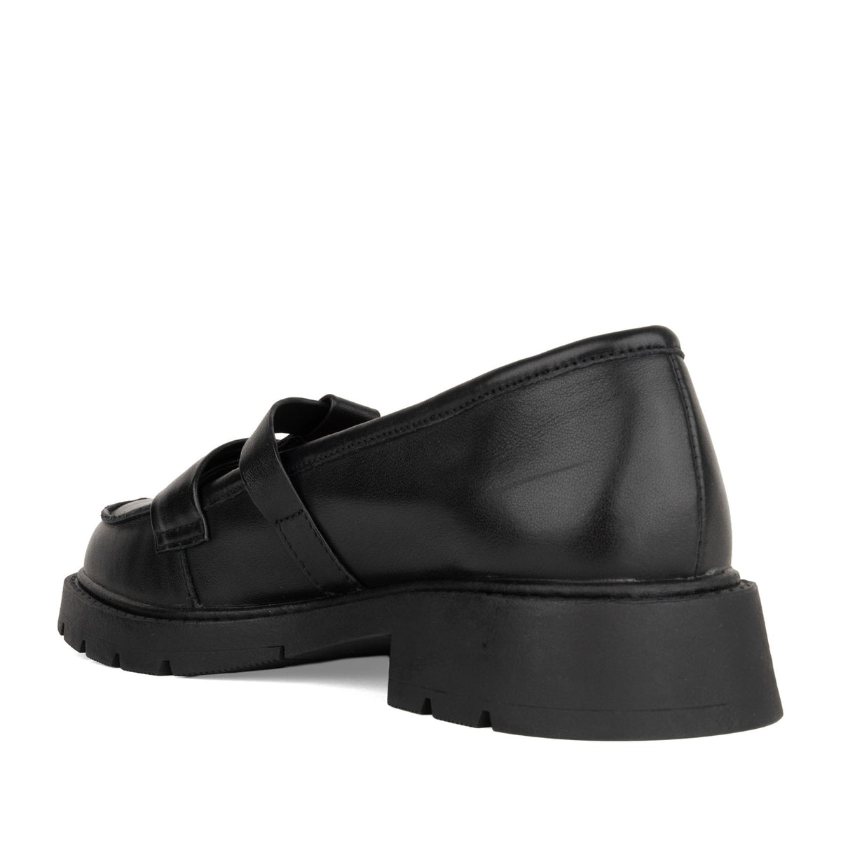black classic part-open shoes
