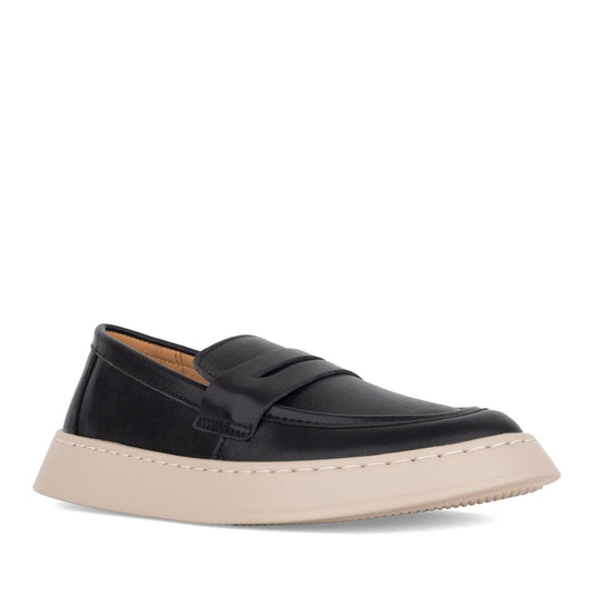Women's Black Wedge Loafers