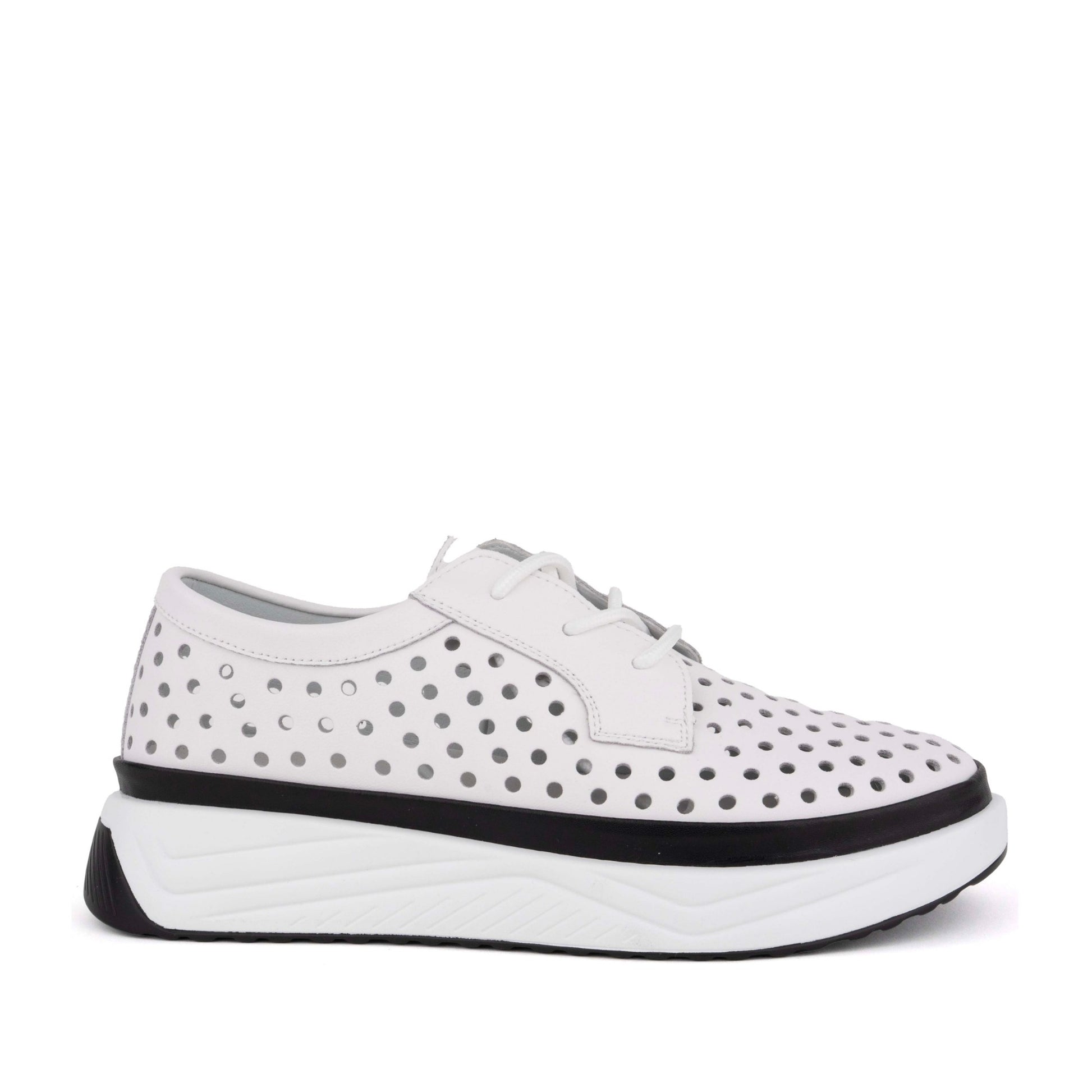 Women's White Wedge Fashion Sneakers
