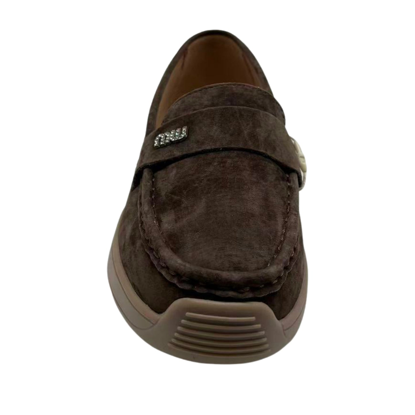 Women's Brown Wedge Loafers