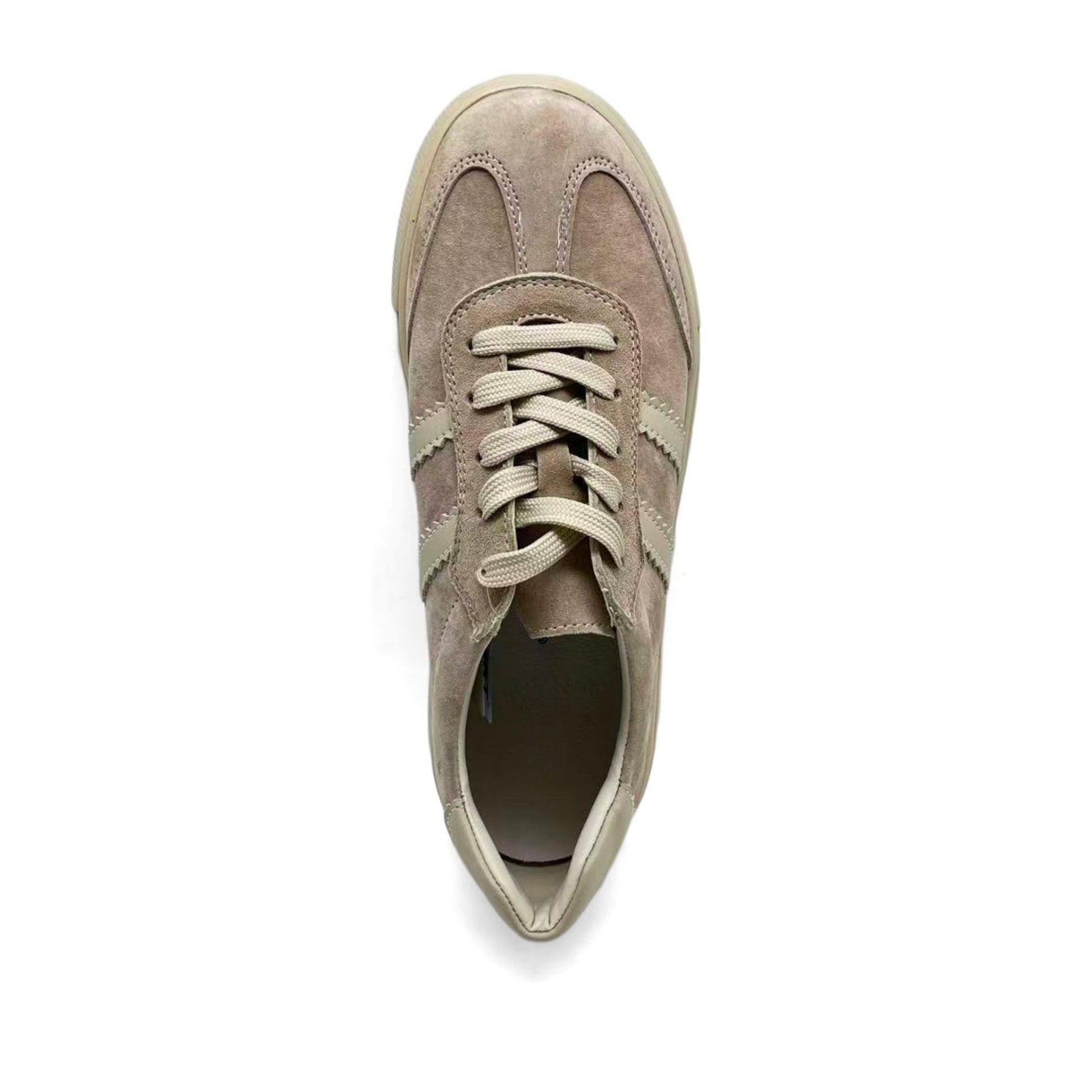 Women's Beige Wedge Fashion Sneakers