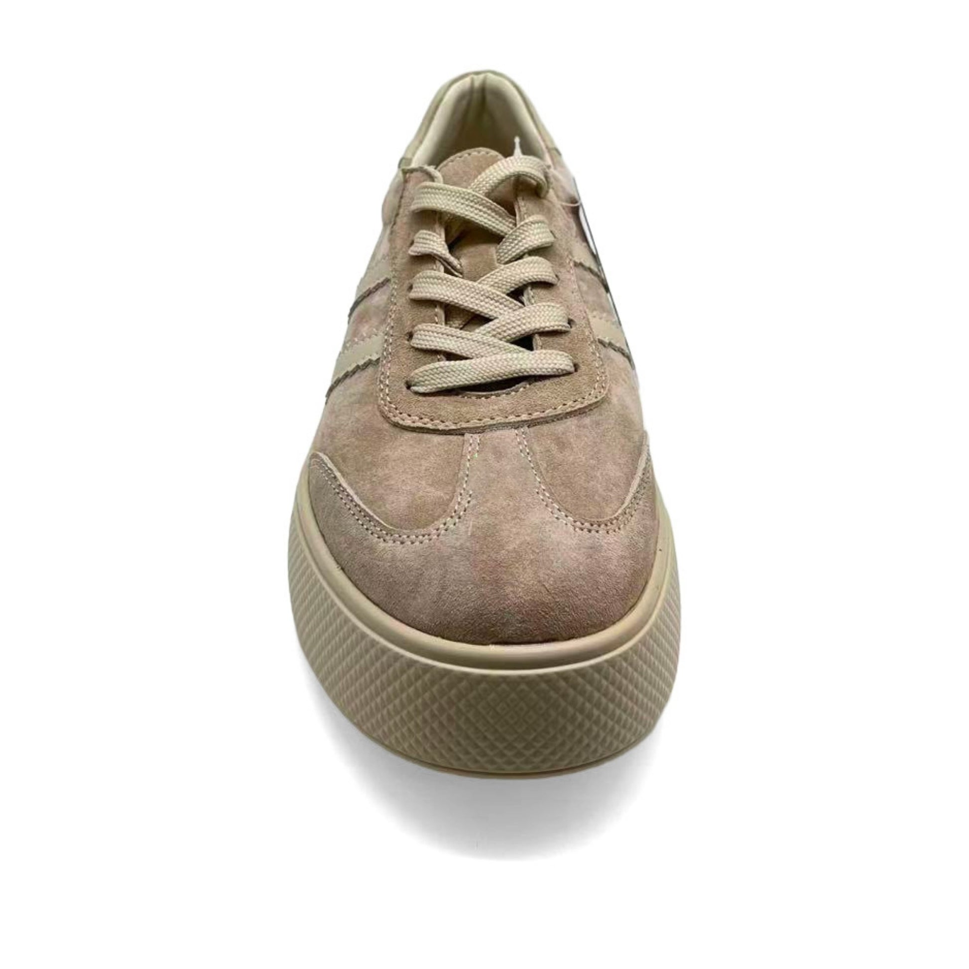 Women's Beige Wedge Fashion Sneakers