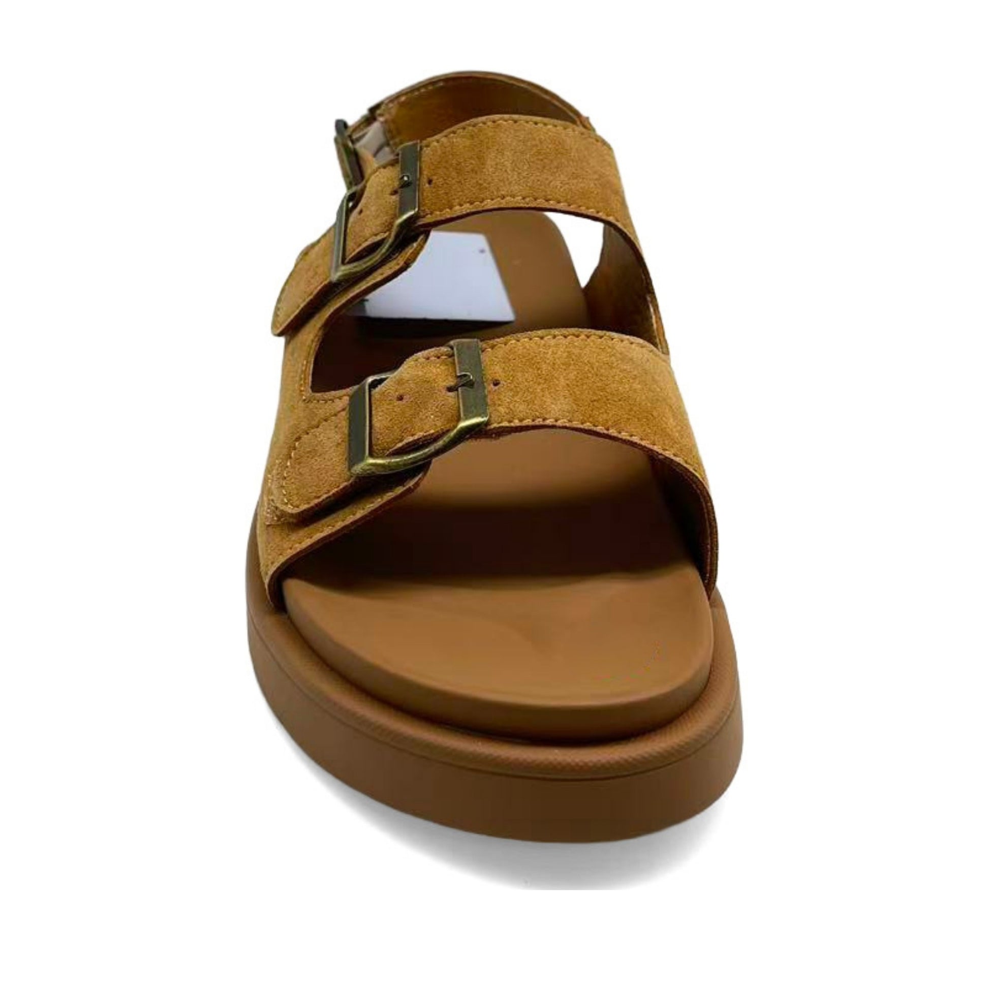 Women's Brown Wedge Open-Toe Sandals
