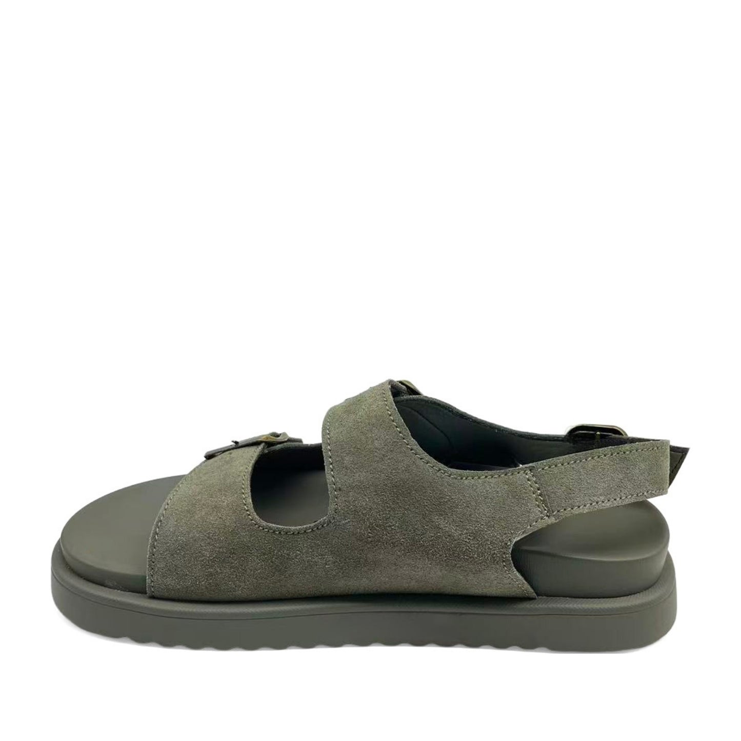 Women's Green Wedge Open-Toe Sandals