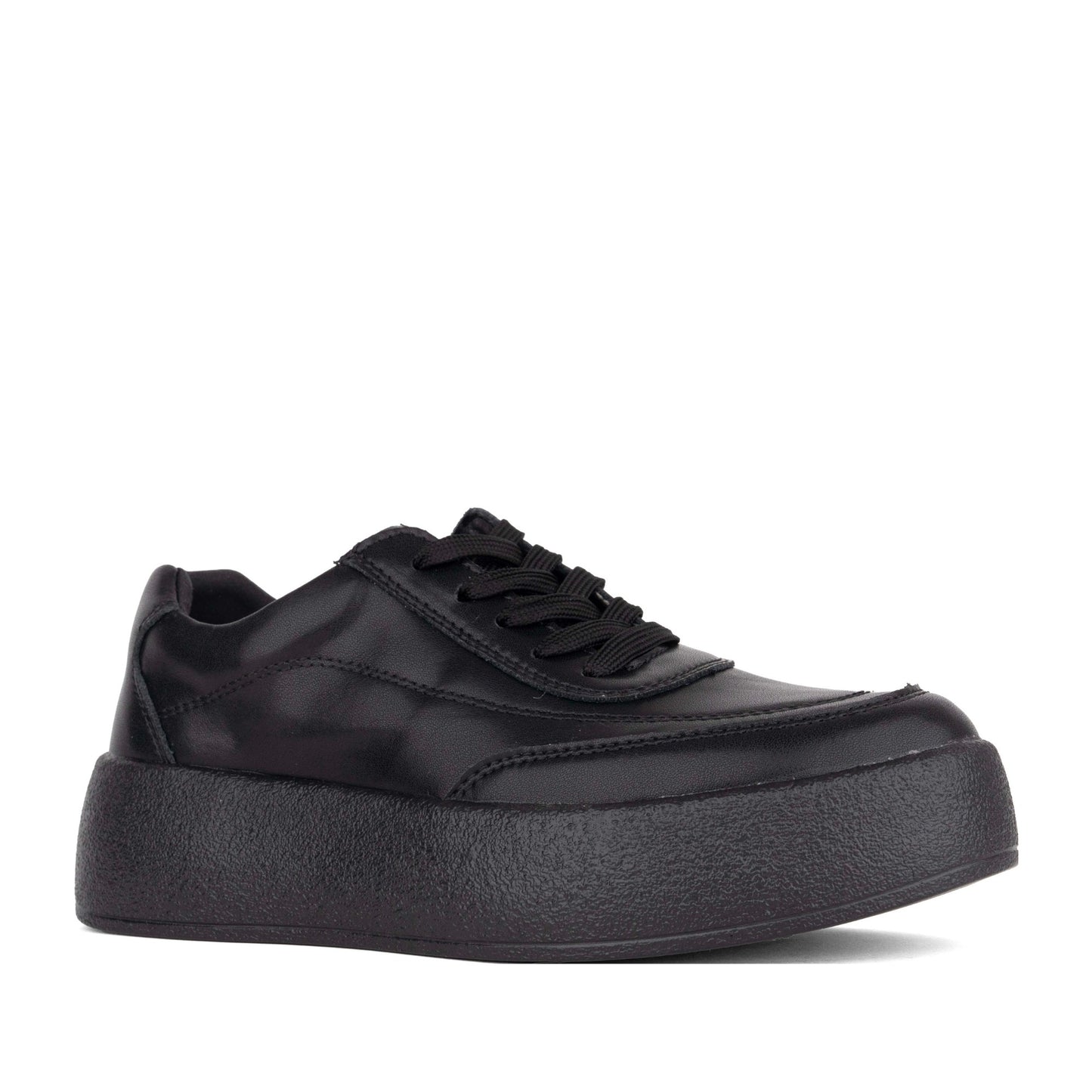 Women's Black Wedge Fashion Sneakers