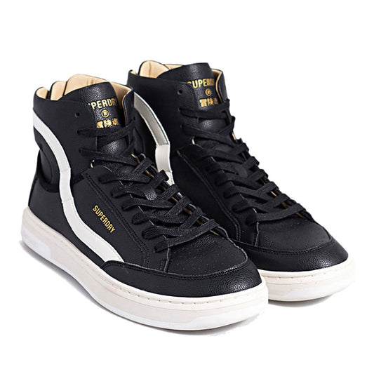 Vegan Basket OV High Men's Black Ankle Boots