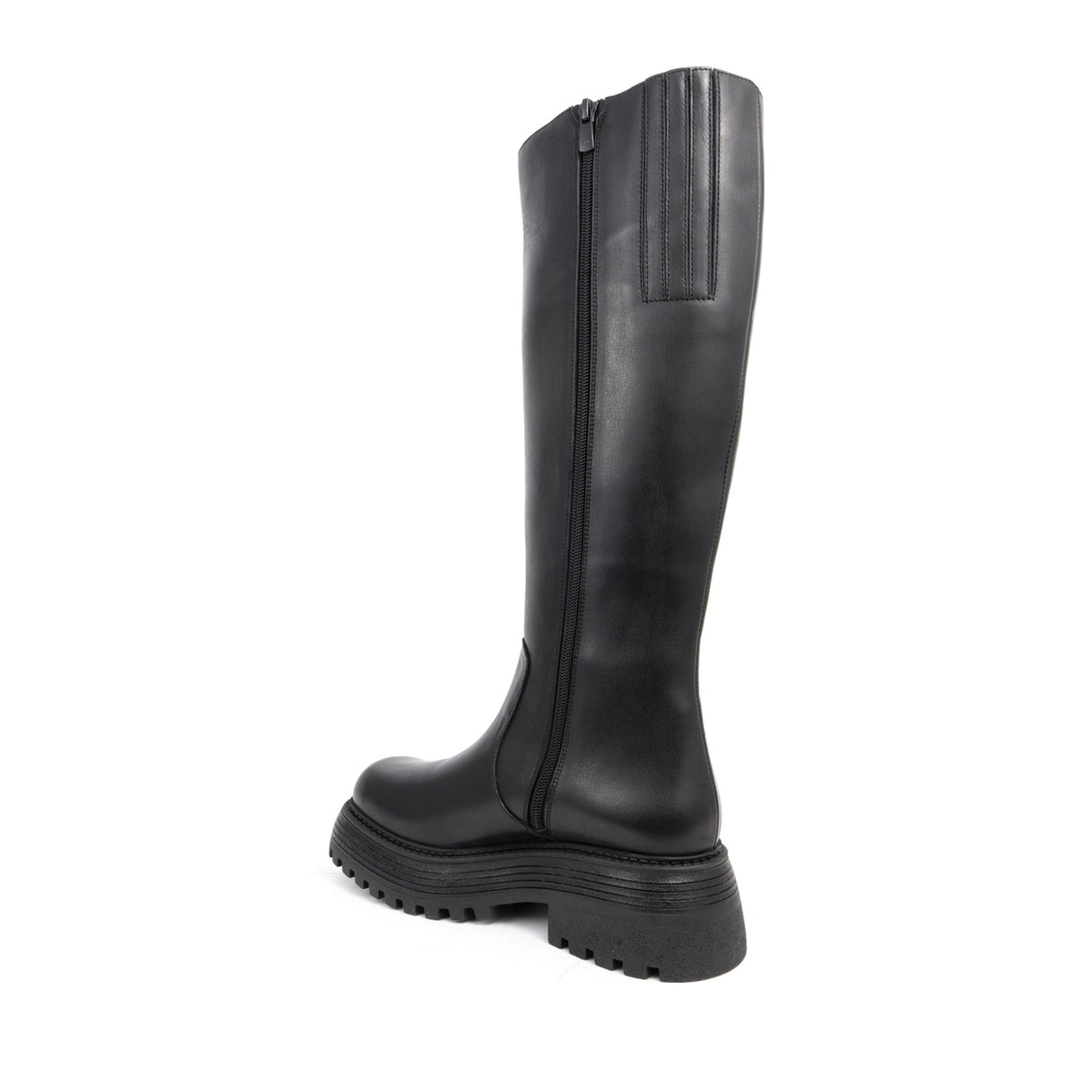 black casual closed boots