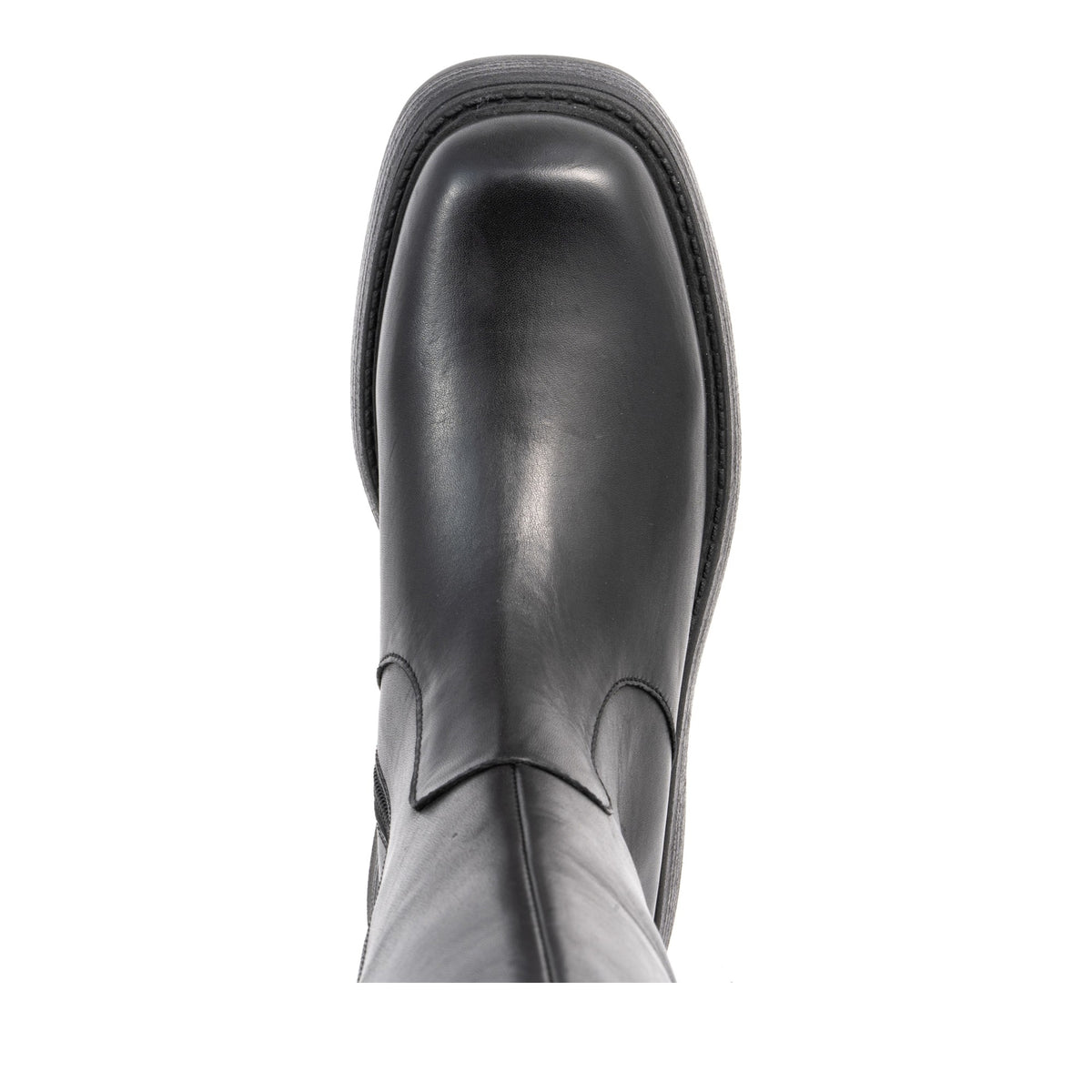 black casual closed boots