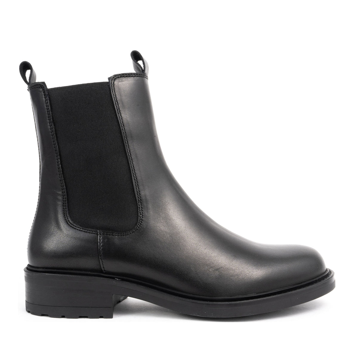 black casual closed booties