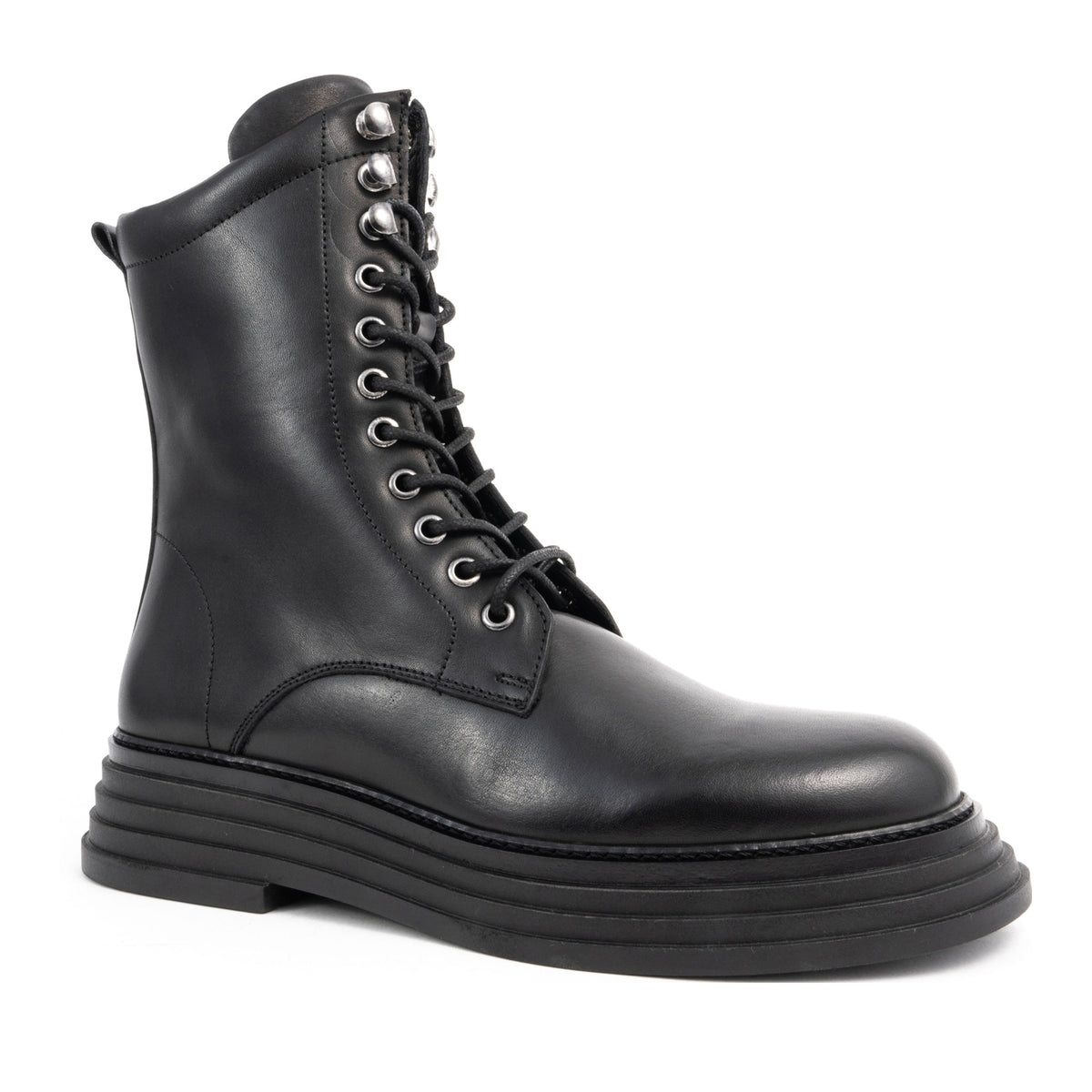 black casual closed booties