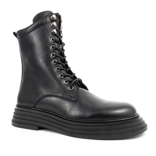 black casual closed booties