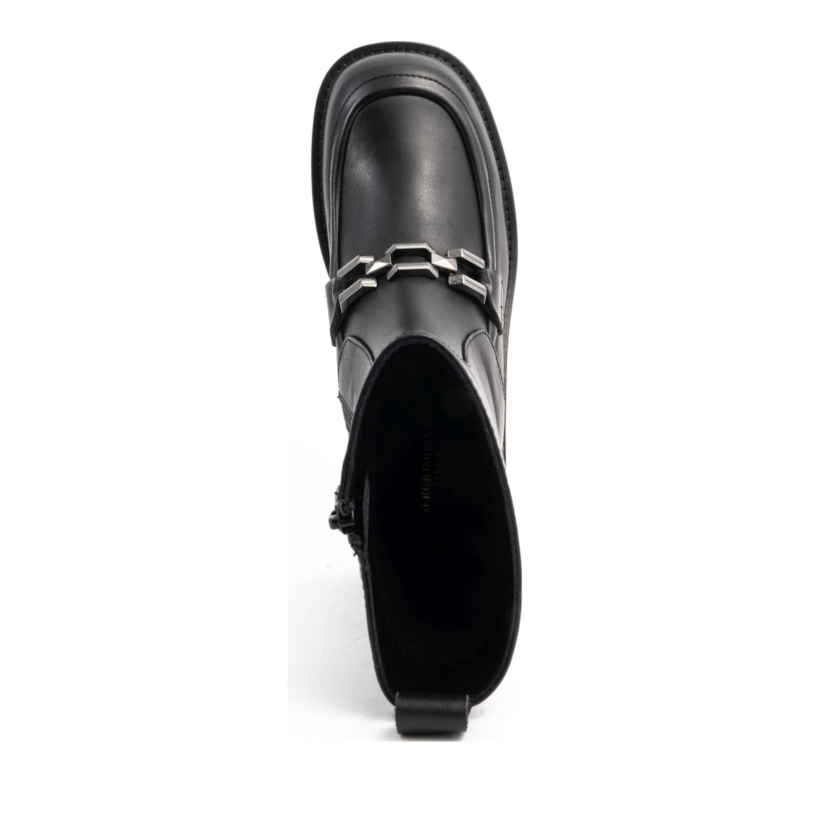 black casual closed booties