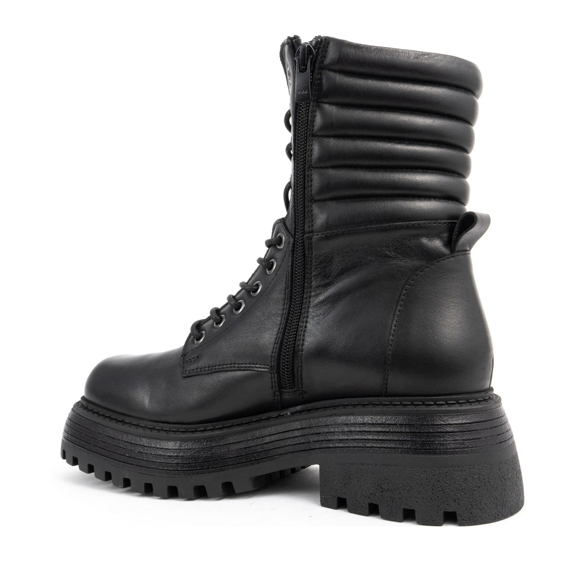 black casual closed booties