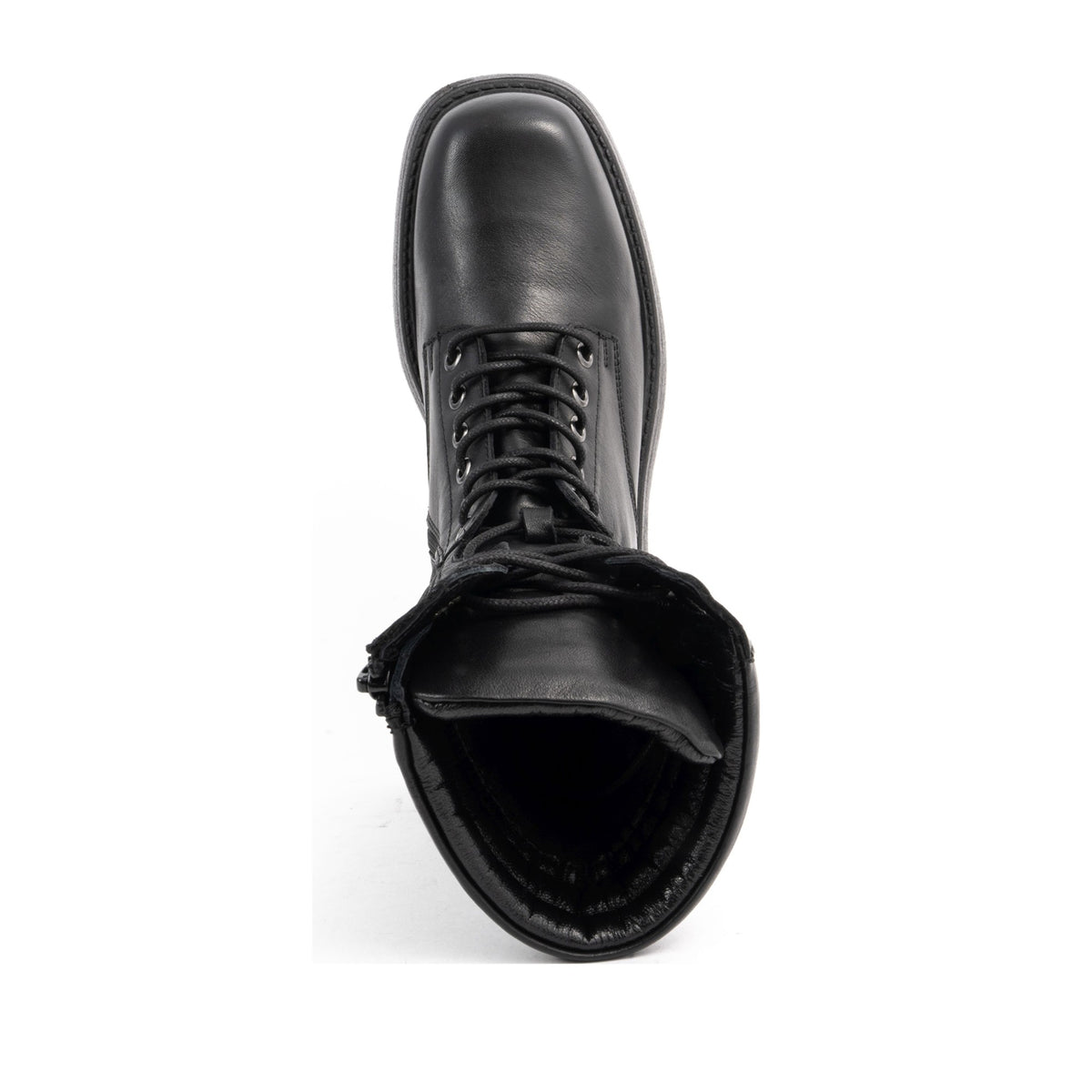 black casual closed booties