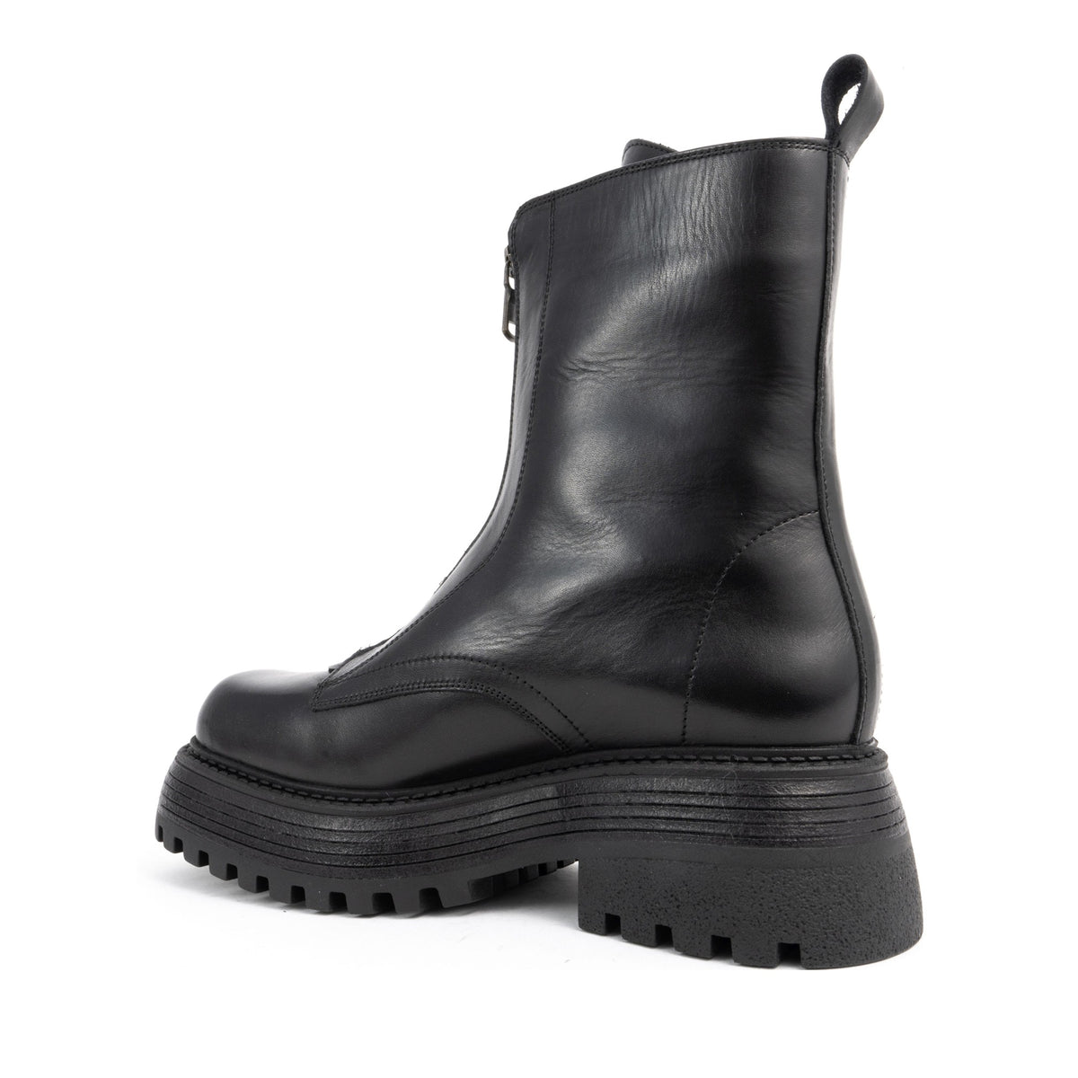 black casual closed booties