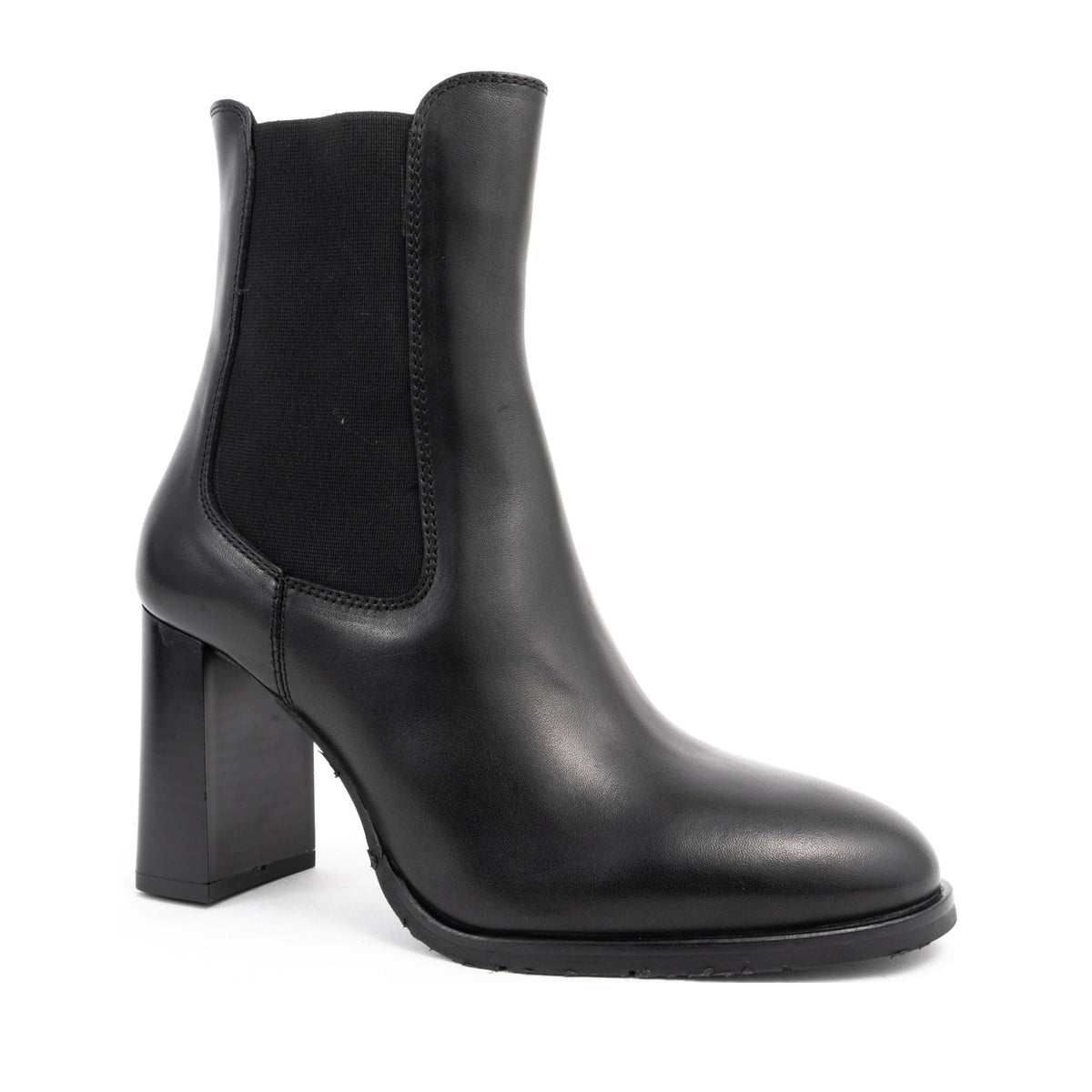 black casual closed booties