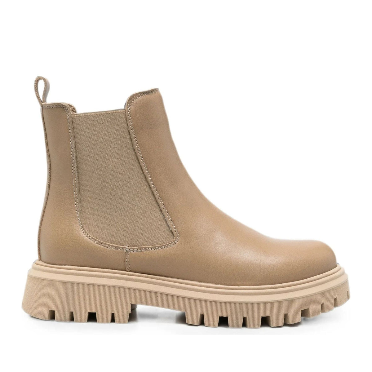 beige casual closed booties