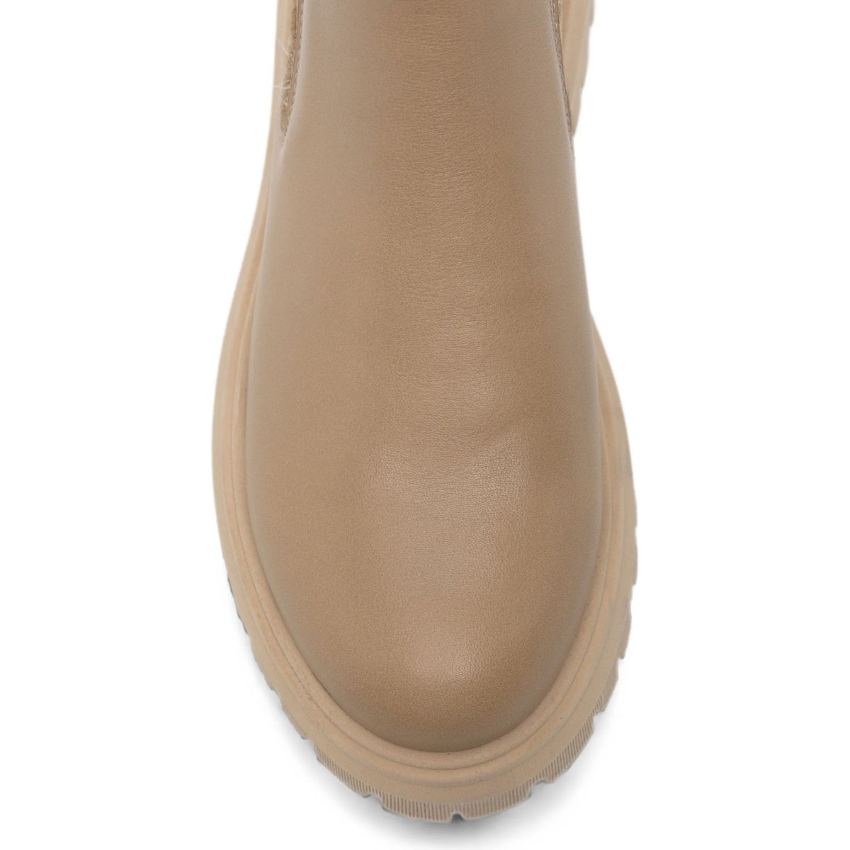 beige casual closed booties