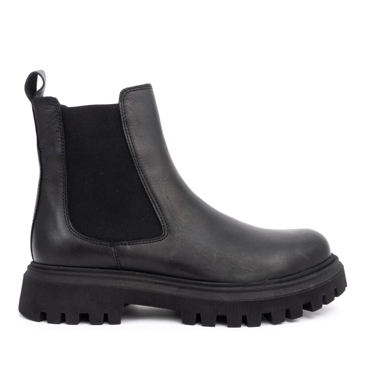 black casual closed booties