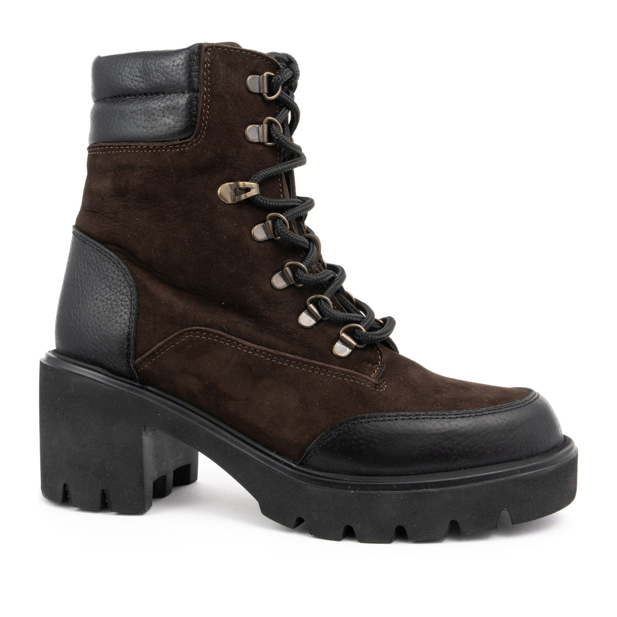 black casual closed booties