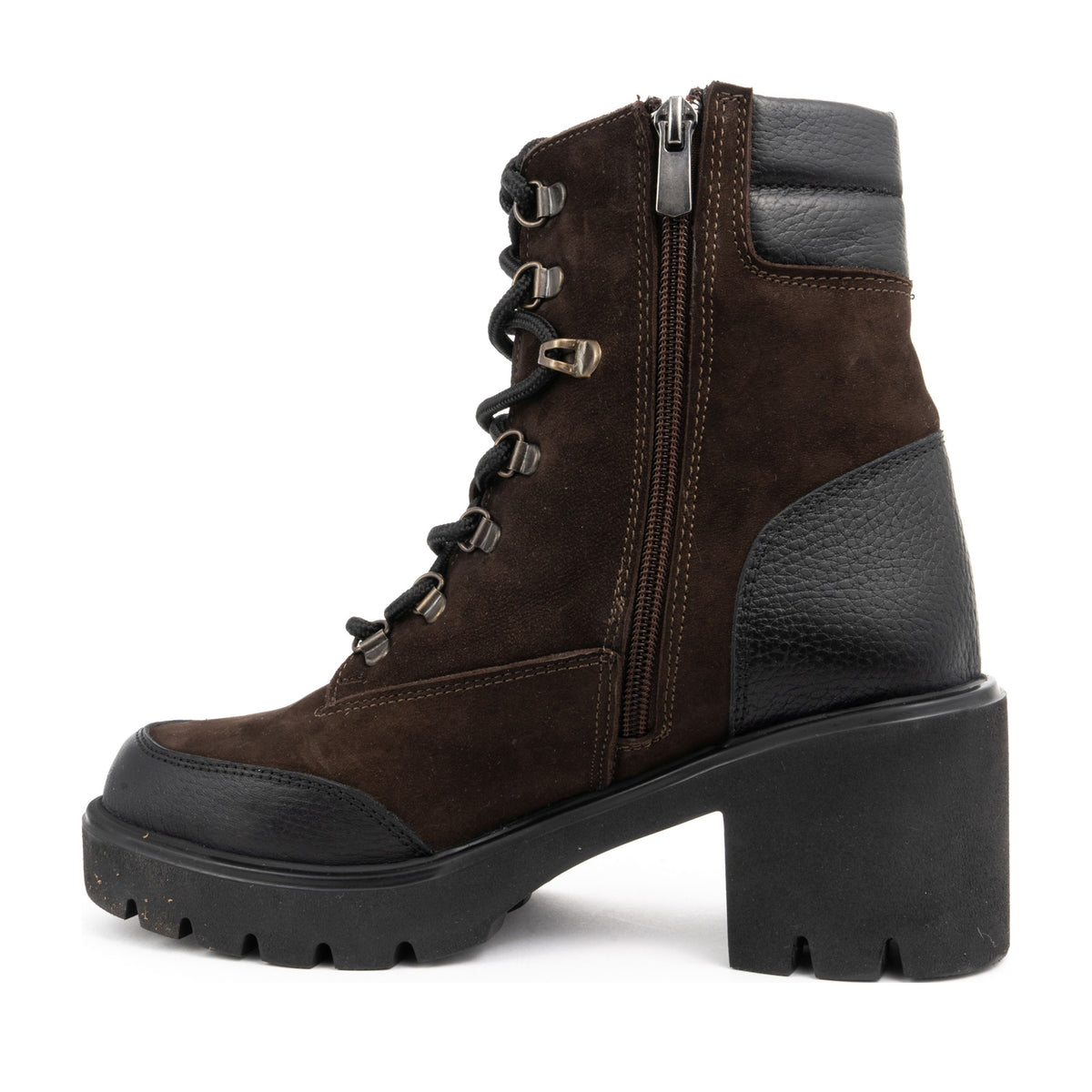 black casual closed booties