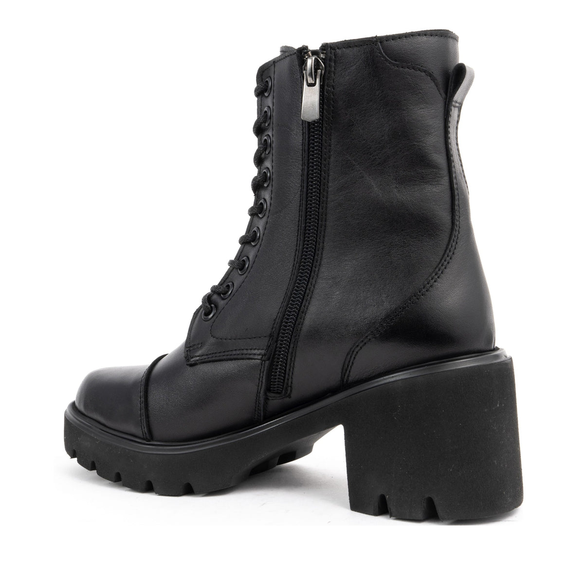 black casual closed booties