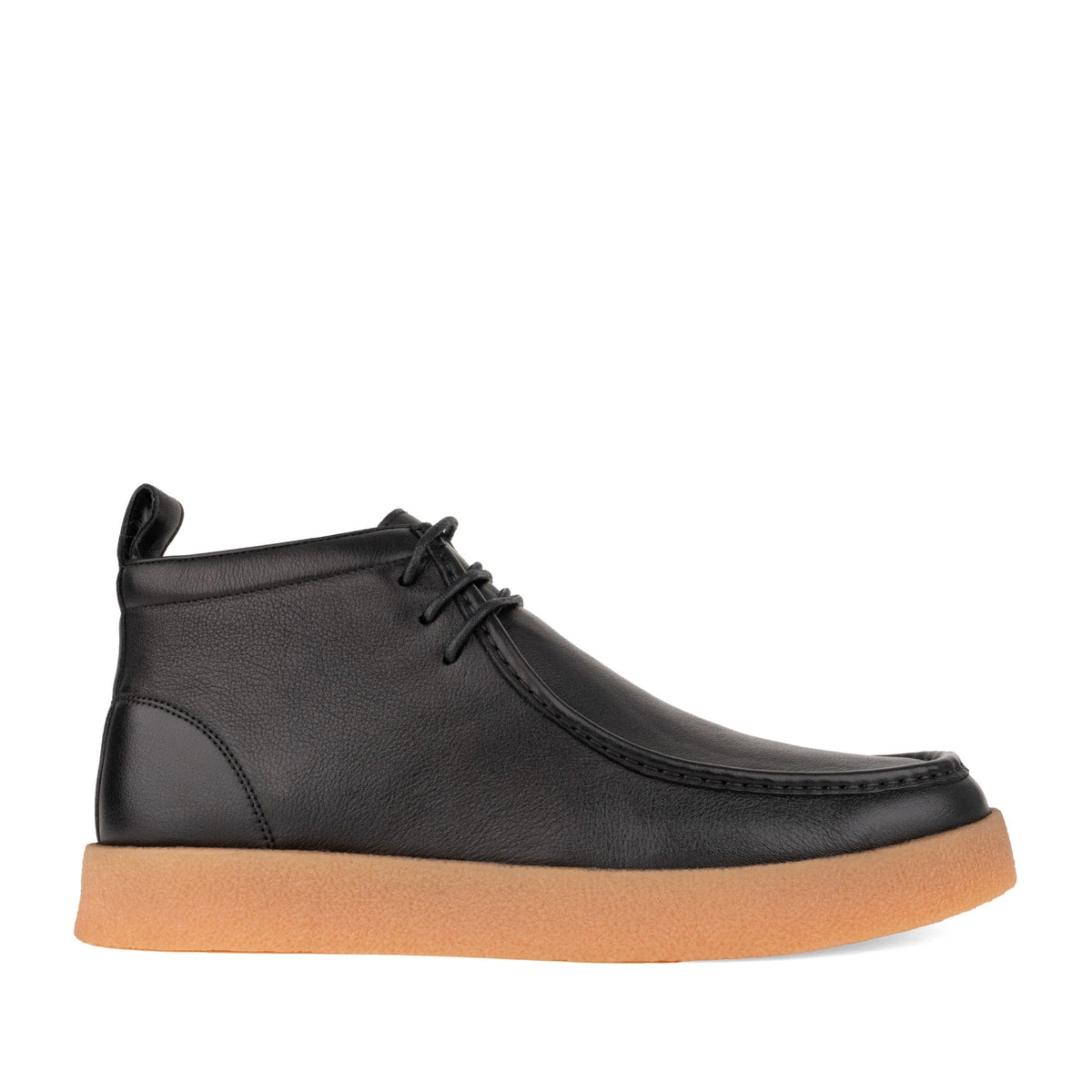 black casual closed booties