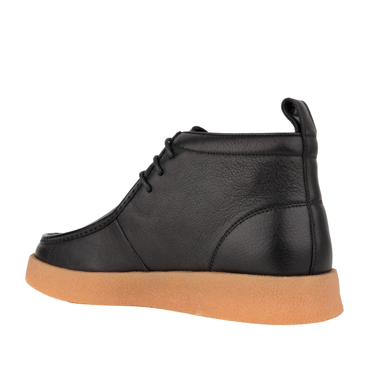 black casual closed booties
