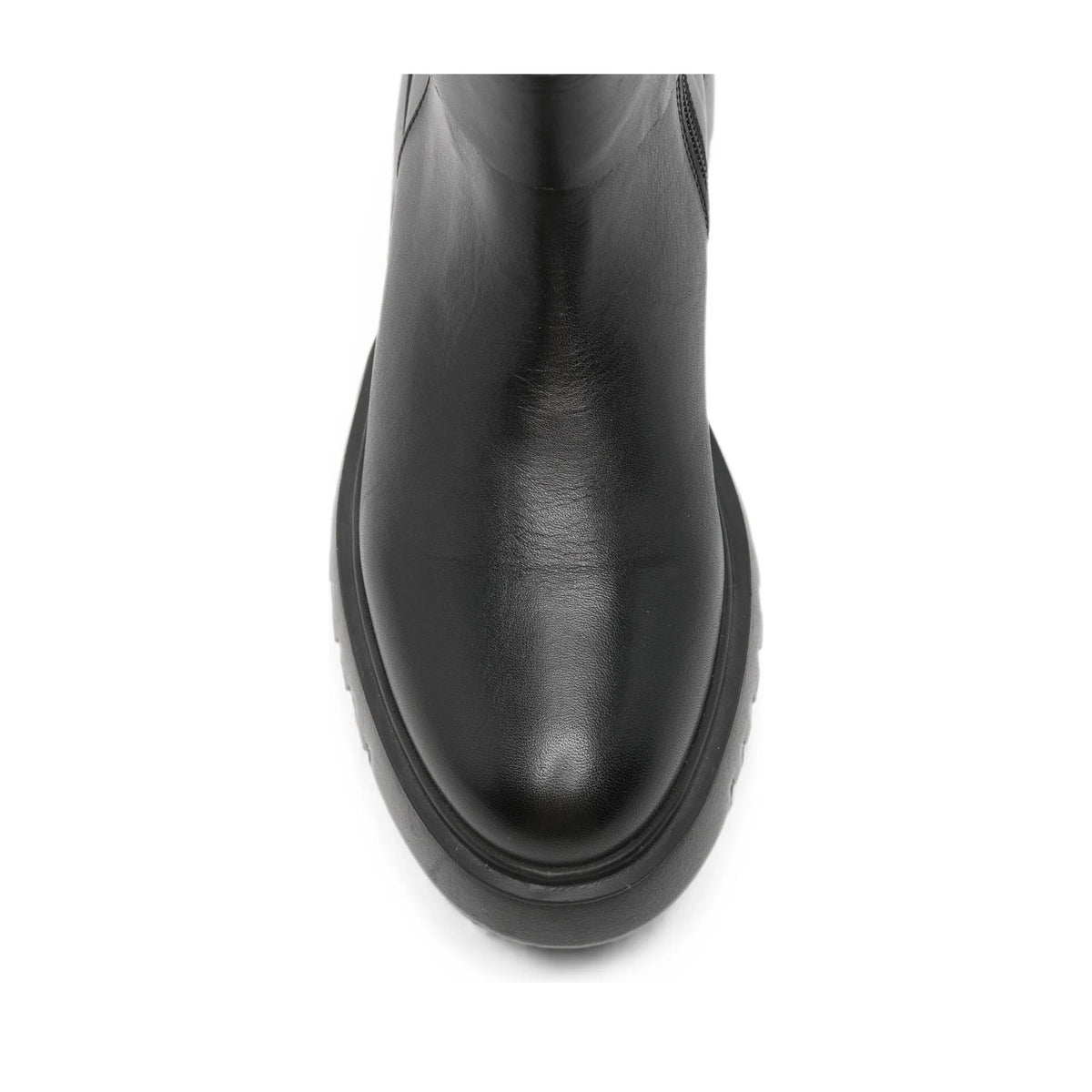 black casual closed booties