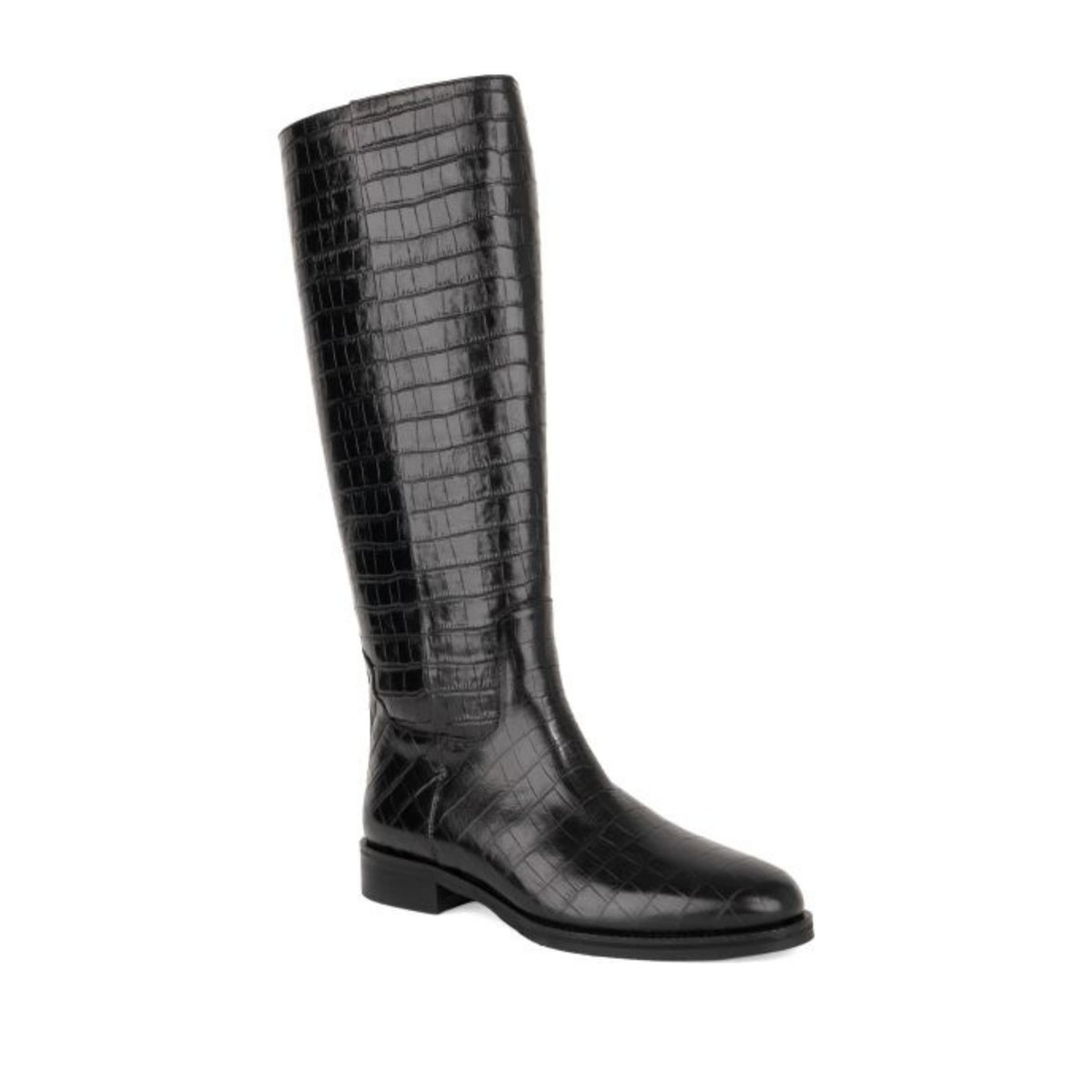 black casual closed boots