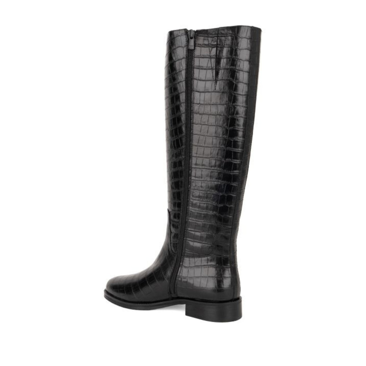black casual closed boots