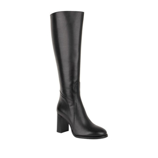 black elegant closed boots