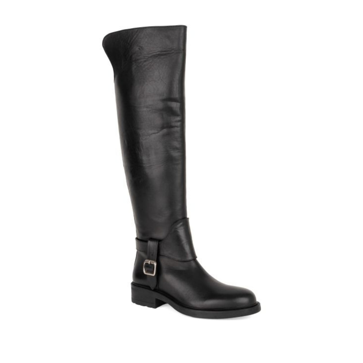 black casual closed boots