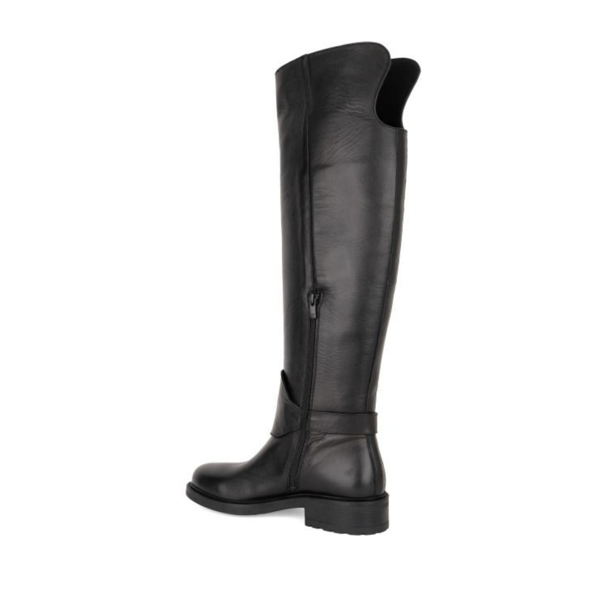 black casual closed boots