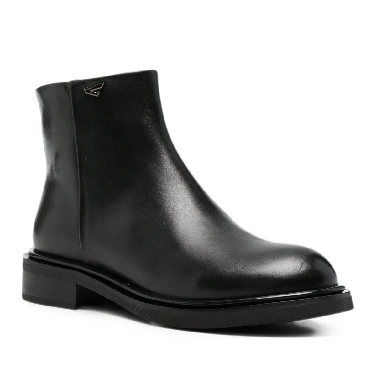 black casual closed booties
