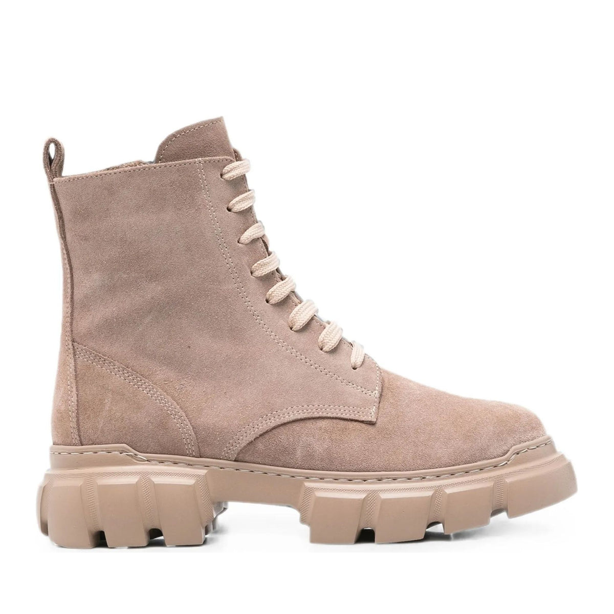 beige casual closed booties