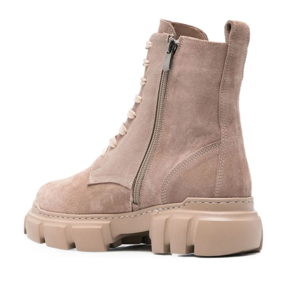 beige casual closed booties