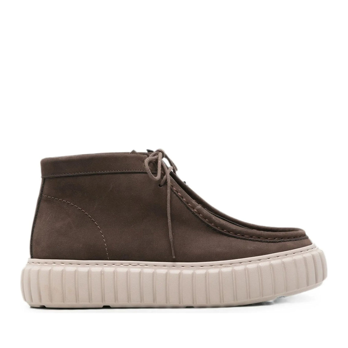 brown casual closed booties