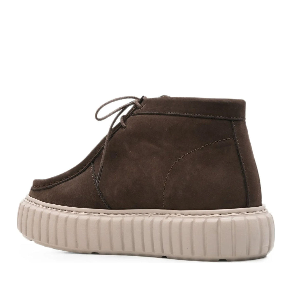 brown casual closed booties