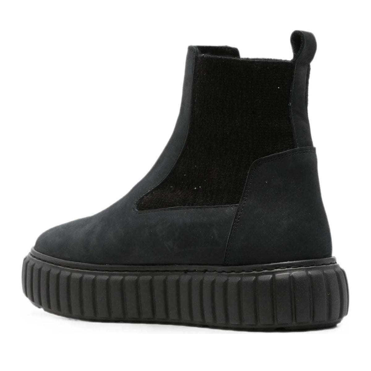 black casual closed booties